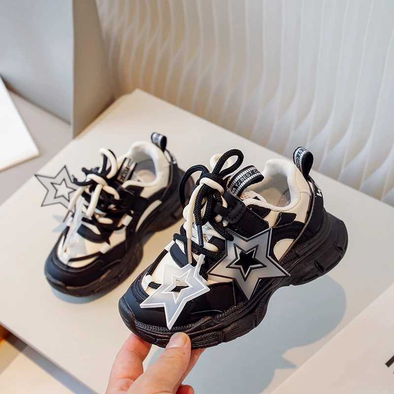 2024 New Arrival Sport Shoes for Kids Fashion Sneakers Boys Girls Anti-slip Outdoor Shoes Student Shoes Basketball ShoesXJ250311