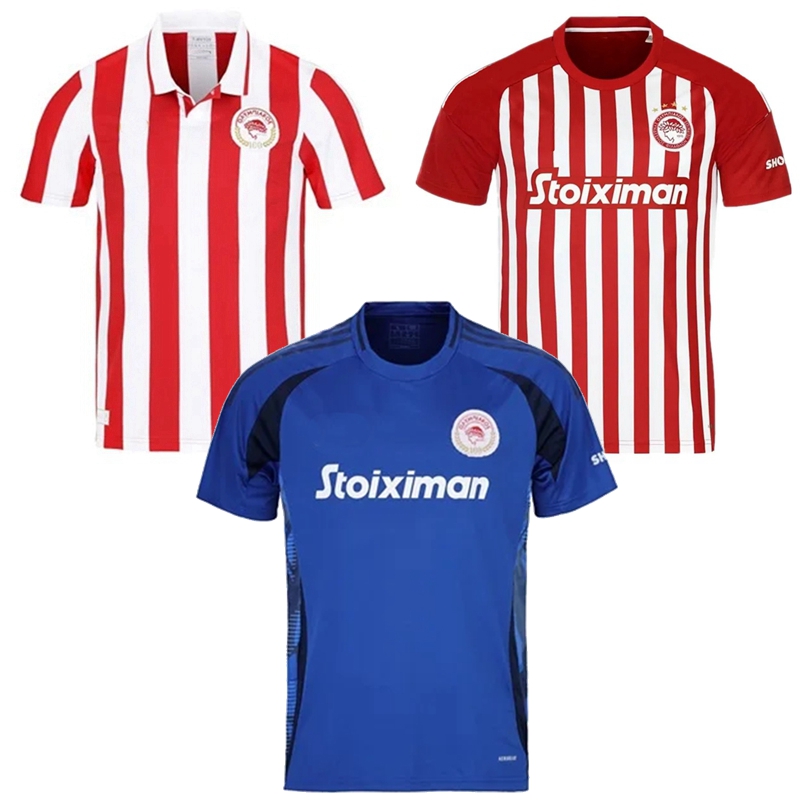2023 2024 2025 Piraeus Soccer Jerseys Greece Olympiakos HEZZE RODINEI FORTOUNIS GELSON.M EL KAABI YAREMCHUK CHIQUINHO ORTEGA VELDE 100th football shirt