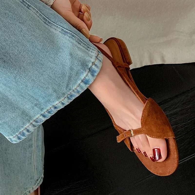 Style Summer Bohemian Women Sandals Fashion Open Toe Flats Sandal Shoes Ladies Outdoor Beach Vaction Footwear