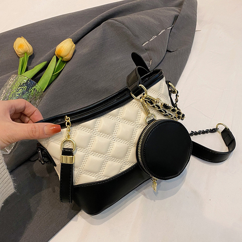Lingge Embroidery Thread Women's Summer 2025 New Texture Chain Slant Fashion Designer Shoulder Bag