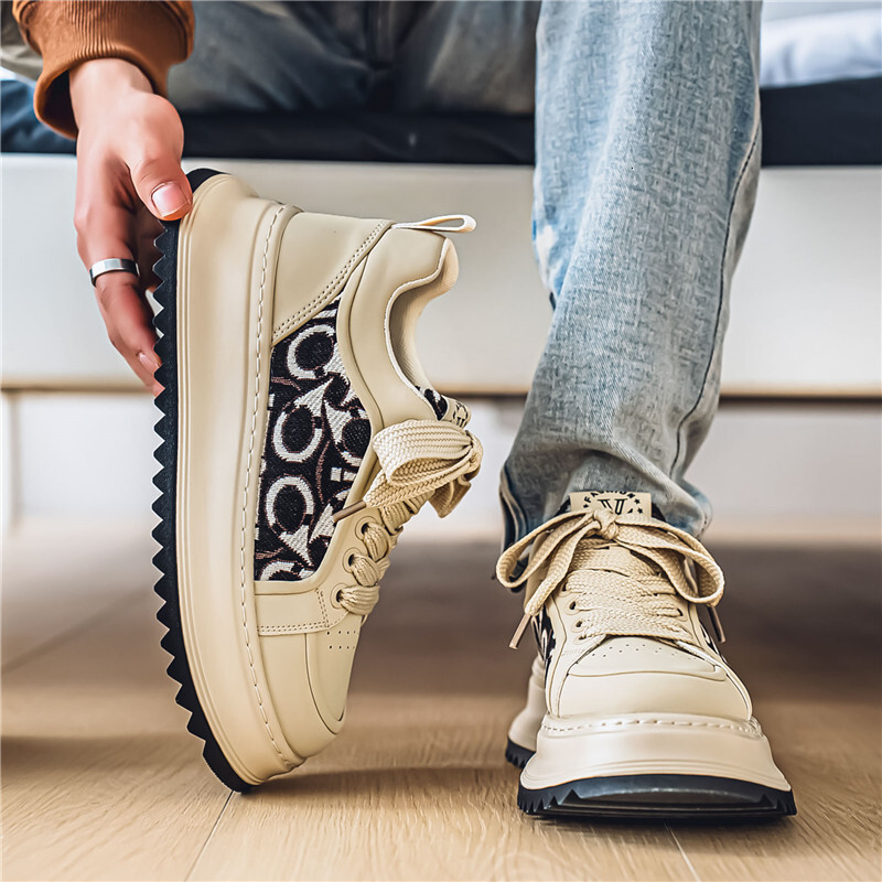 2025 China-chic National Style Random Flower Camouflage Sports Board Live Broadcast Students' Outdoor Ins Catwalk Shoes For Men