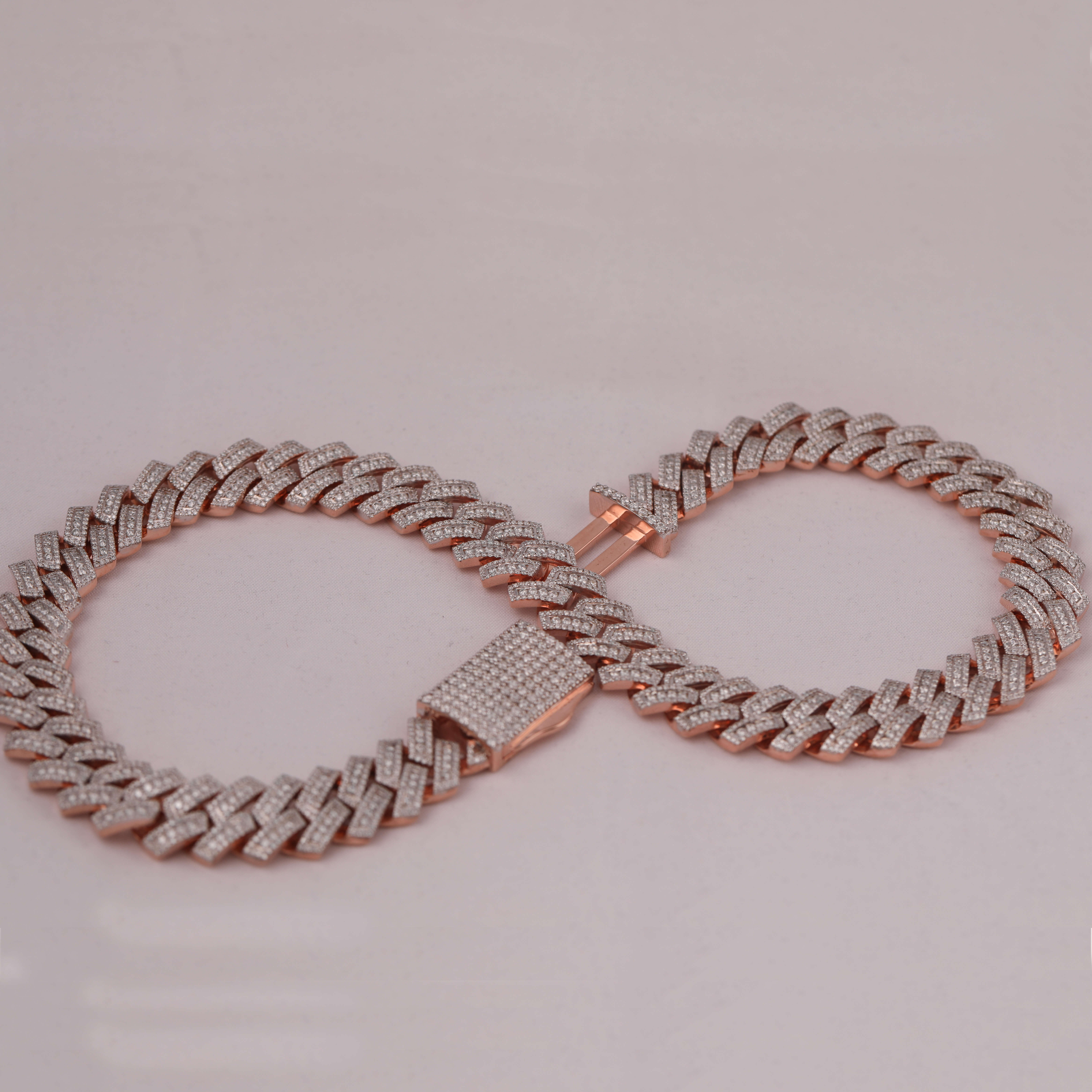 16MM 18INCH Hip Hop Moissanite Pave Setting Cuban TRENDY CUBAN CHAIN Sterg Sier Chain With Unique Box Clasp at the Back
