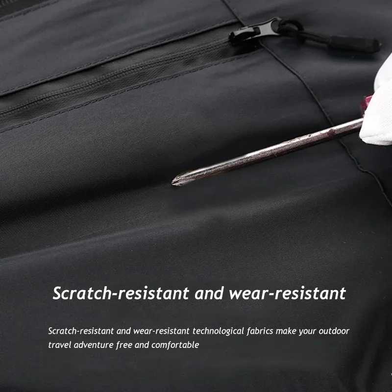 6XL 7XL Plus Size Men Waterproof Jackets Outdoor Hiking Windbreaker Wear-resistant Breathable Mountaineering JacketT250311