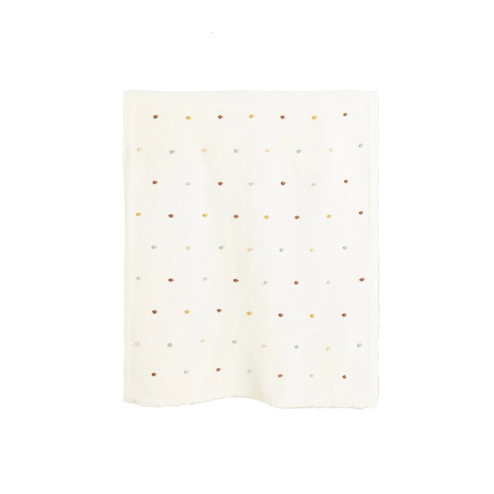 100*70cm blanket Knitted Sofa Throw Blankets Nordic Pompom Soft Tapestry born Baby Swaddle Wrap Crib Stroller Blanket 250218
