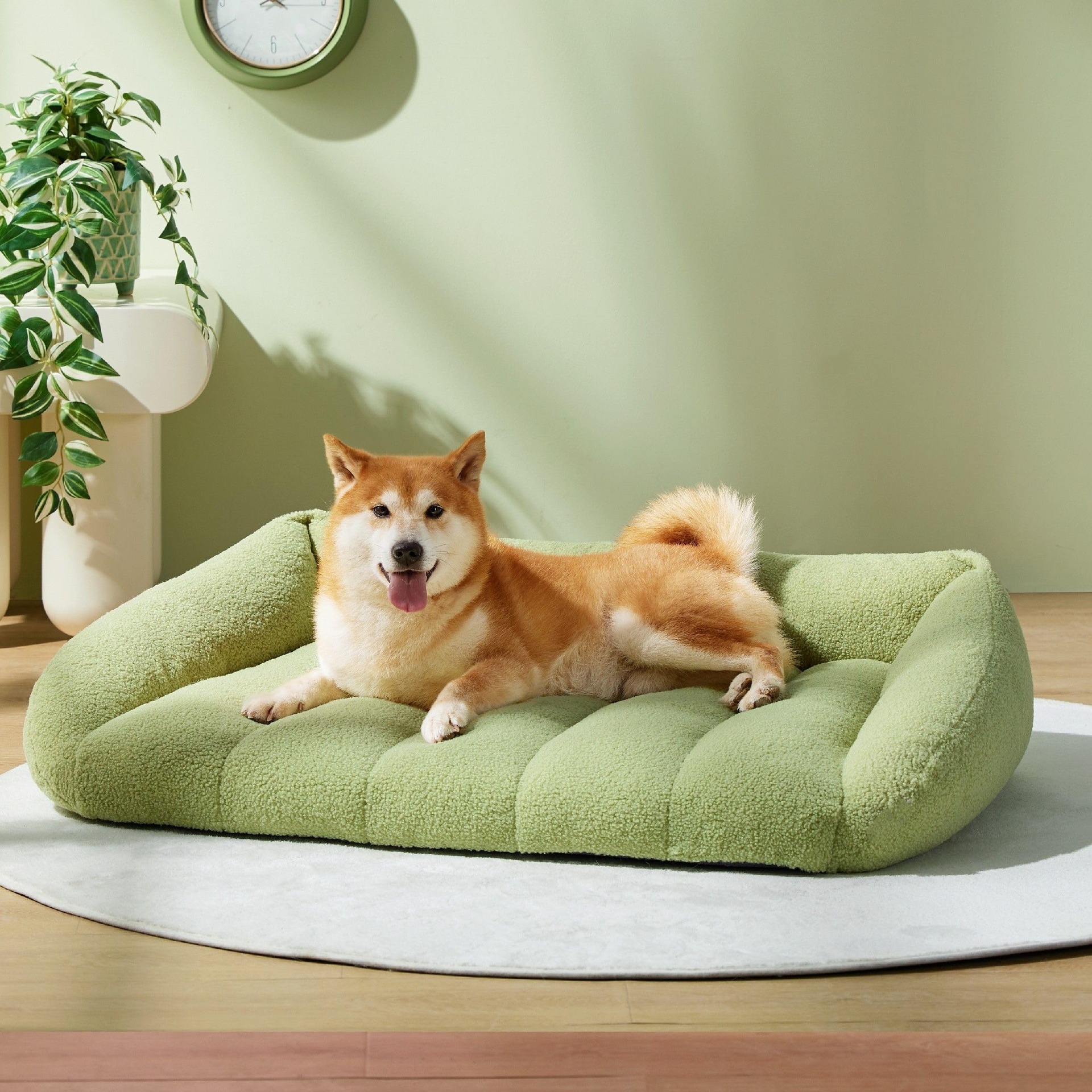 Hot selling Dog Houses pet all season universal sofa mattress rectangular lamb wool cat nest dog nest sofa cushion