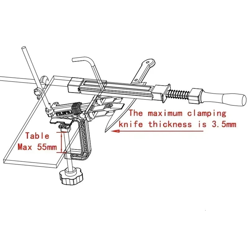 Angle Fixed Knife Sharpener Kitchen Grinding System Honing Diamond Grinder Woodwork Tool Whetstone knife sharpening tool 250311