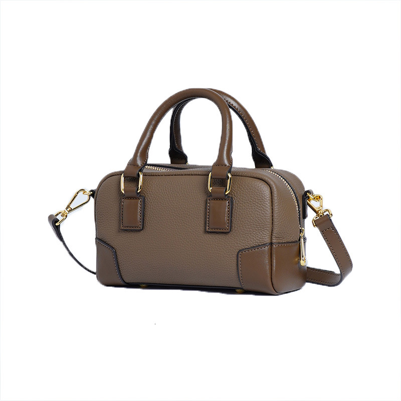 Top Layer Cowhide And Genuine Leather Women's Bag, New 2025 Fashion, Light Luxury Texture, Casual Single Shoulder Crossbody Handbag For Women