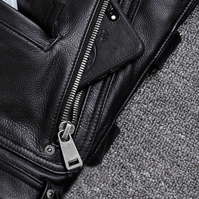 Mauroicardi Spring Black Pu Leather Motorcycle Jacket for Men Style Long Sleeve Zipper Pockets Mens Leather Jackets and CoatsT250311
