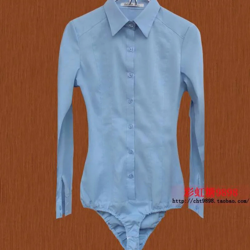 #2101 Body Shirt Women Summer Black Blue White Blouse Long Sleeve Feminino Ladies Shirts Fashion Office Lady 250311