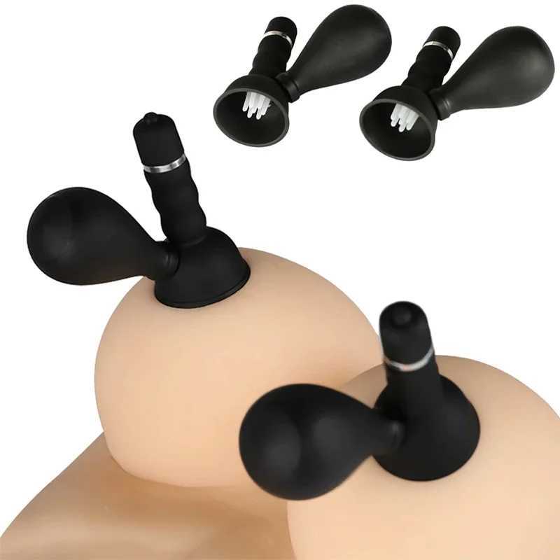 2Pcs Nipple Stimulator Female Breast Enlargement Nipples Massager Brush Adult Sex Toys For WomenXJ250311