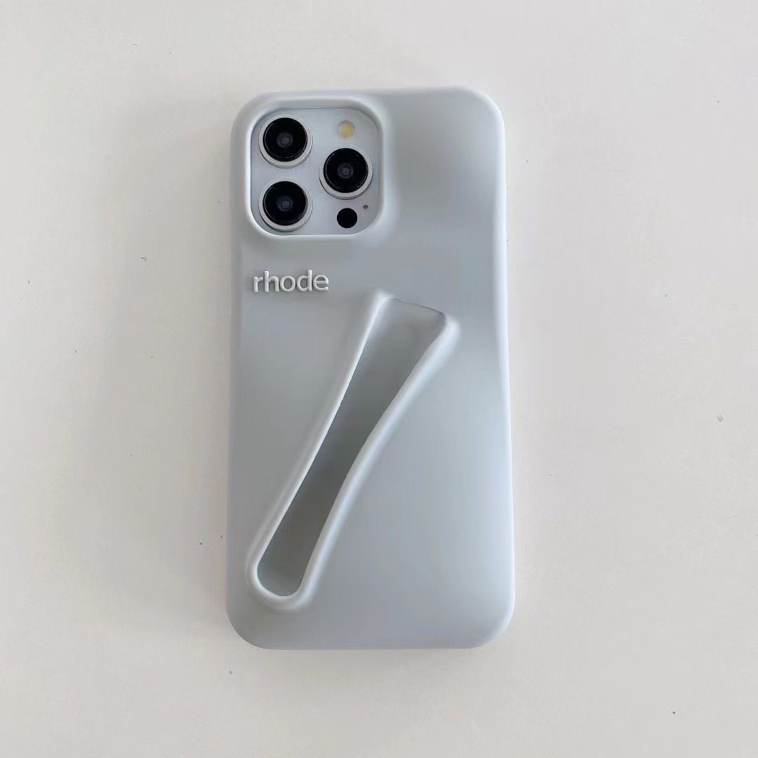 rhode phone case Lipstick Portable Case Design Lip Gloss Lipstick Lip Balm 3D Make-Up Silicone Phone Case for iPhone 15 14 13 12 Pro Max Holder Cover 