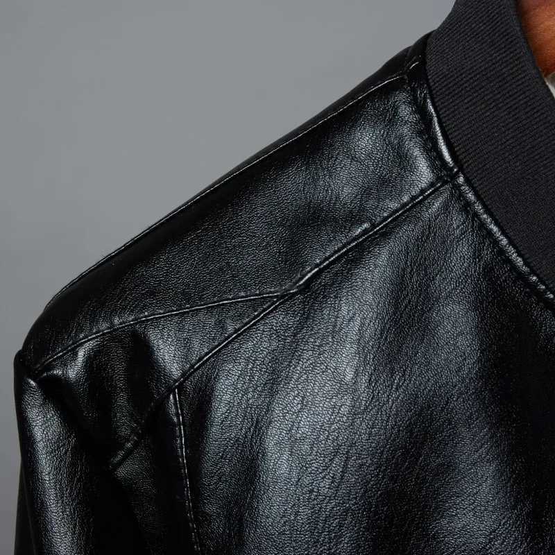 Jackets Men Brand Clothing PU Leather Jacket Men Plus Size Blazer Casual Mens Jackets Motorcycle Windbreake 5XL 6XL 7XL 8XL PlusT250311