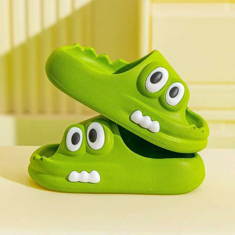 Children Home Shoes Cartoon Pattern Slippers Boys Girls Soft Comfortable Slip-on Shoes Lightweight Indoor Kids Toddler FootwearT250311