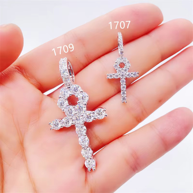 Pass Diamond Selector Jewelry S925 With Moissanite Jewelry S925 Cross Pendant