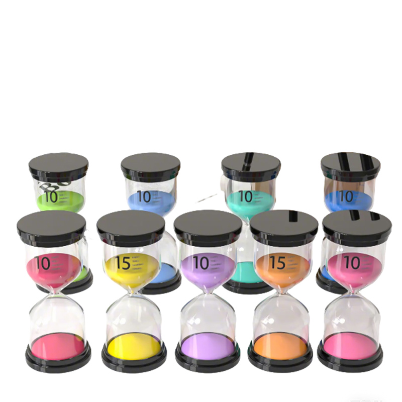 Premium Glass Hourglass Clock - Stylish Desk Accent for Business & Home Use