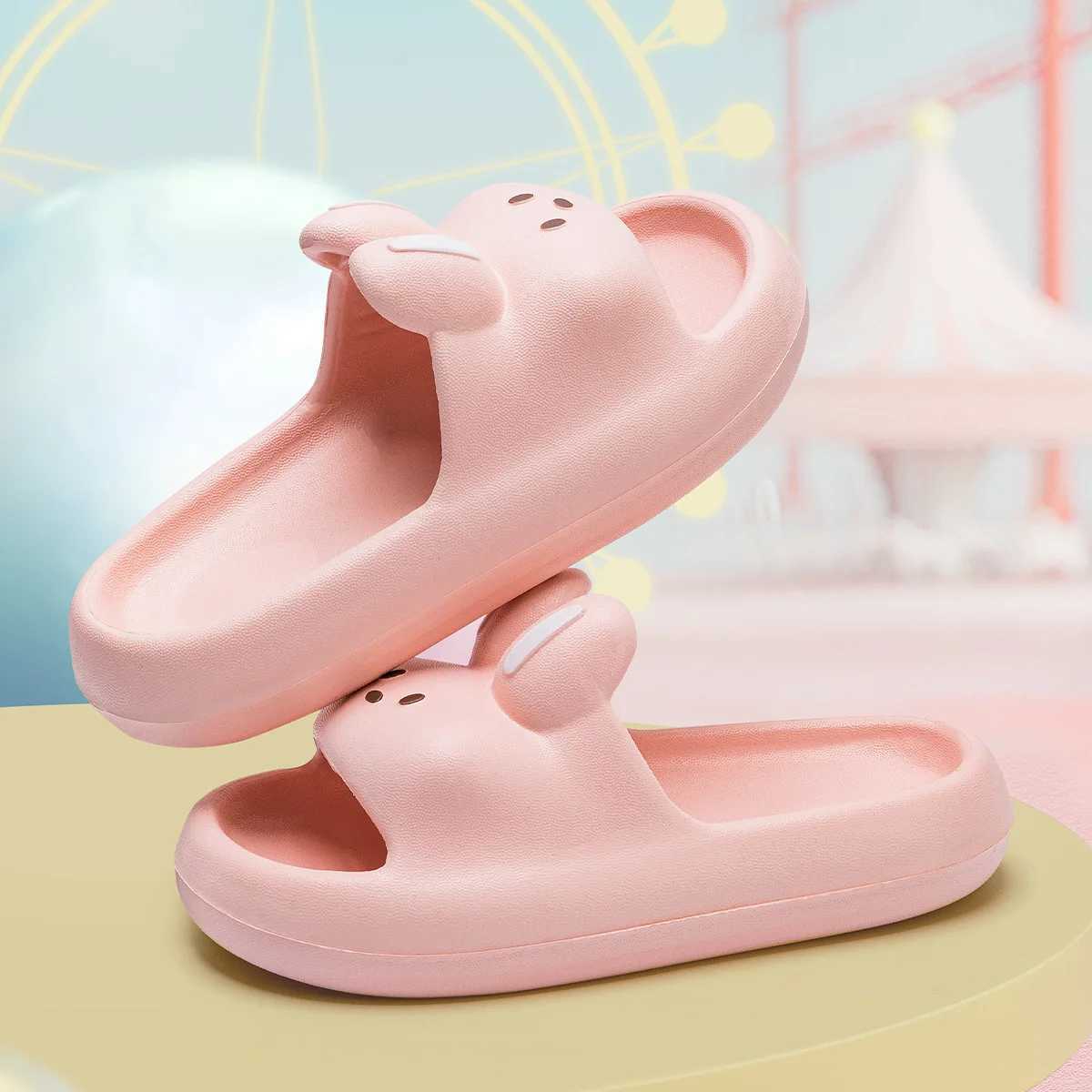 2025 New Summer Kids Slippers Girls Princess Cartoon Cute Non-Slip Bathroom Shower Parent-Child Cool Sandals for GirlsT250311