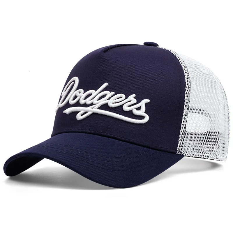Simple letter embroidered baseball caps mens and womens outdoor sports event cap American trucker net 250311