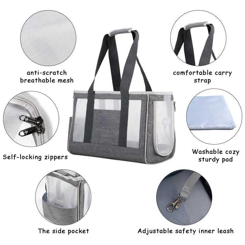 Breathable Pet Carrier Bag Portable Puppy Single Shoulder Bags Travel Handbag for Cats and Dogs Cat Handbag 250205