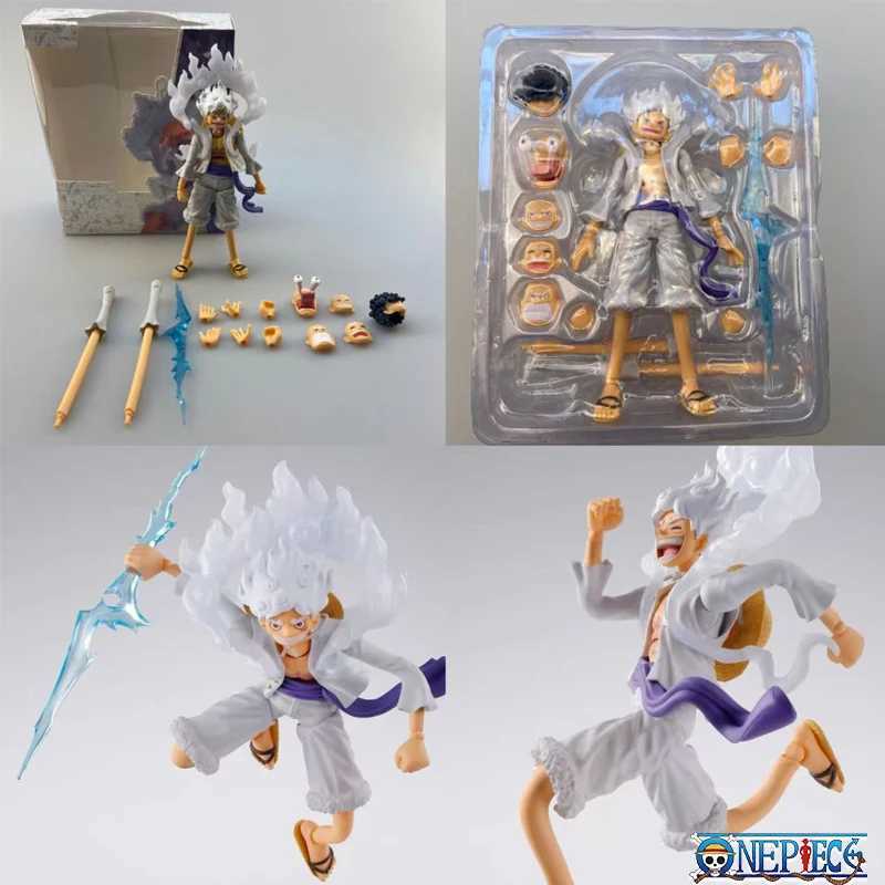 One piece Luffy Animation Digital Gear Fifth Sun God Nika Luffy Action Digital PVC Model Series Decoration Birthday Toy GiftXJ250311