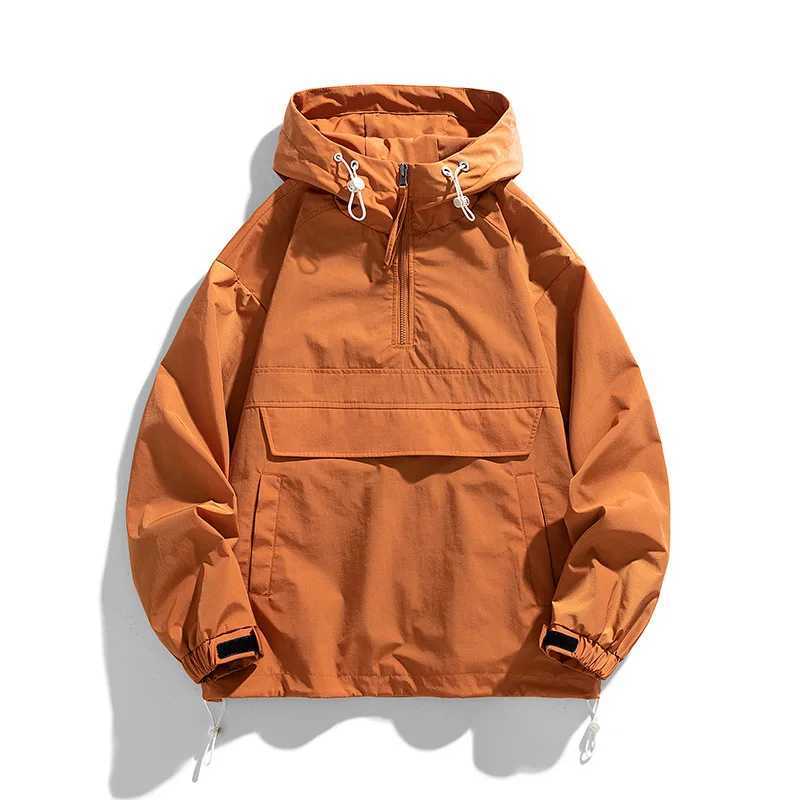 Mens Coat Spring and Autumn Season New Korean Edition Casual Versatile Top Couple Hooded New Autumn TrendT250311