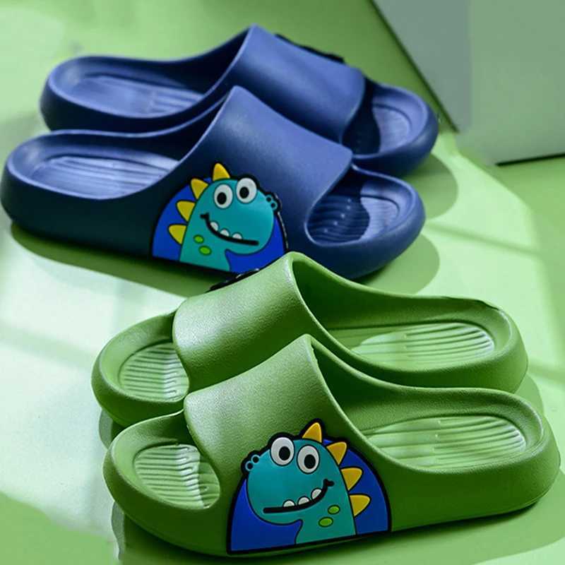 Cartoon children slippers summer soft sole anti slip indoor bathing anti fall girls and boys sandals and slippersT250311
