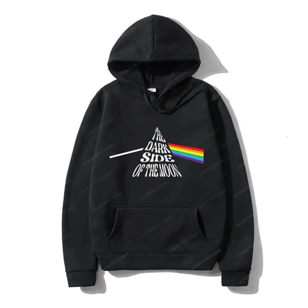 Autumn Winter Hoodie RocK Band Pink Sweatshirts Floyds Vintage Long Sleeve Fleece Pullover Sweater sweaters boyfriend style 250311