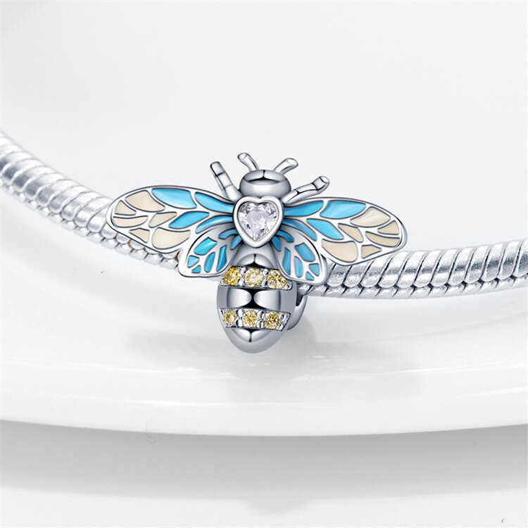 Hot selling 925 Sterling silver butterfly dragonfly bee owl Charms pendant beads Fit 925 Sterling Silver bracelet necklace DIY jewelry accessories for