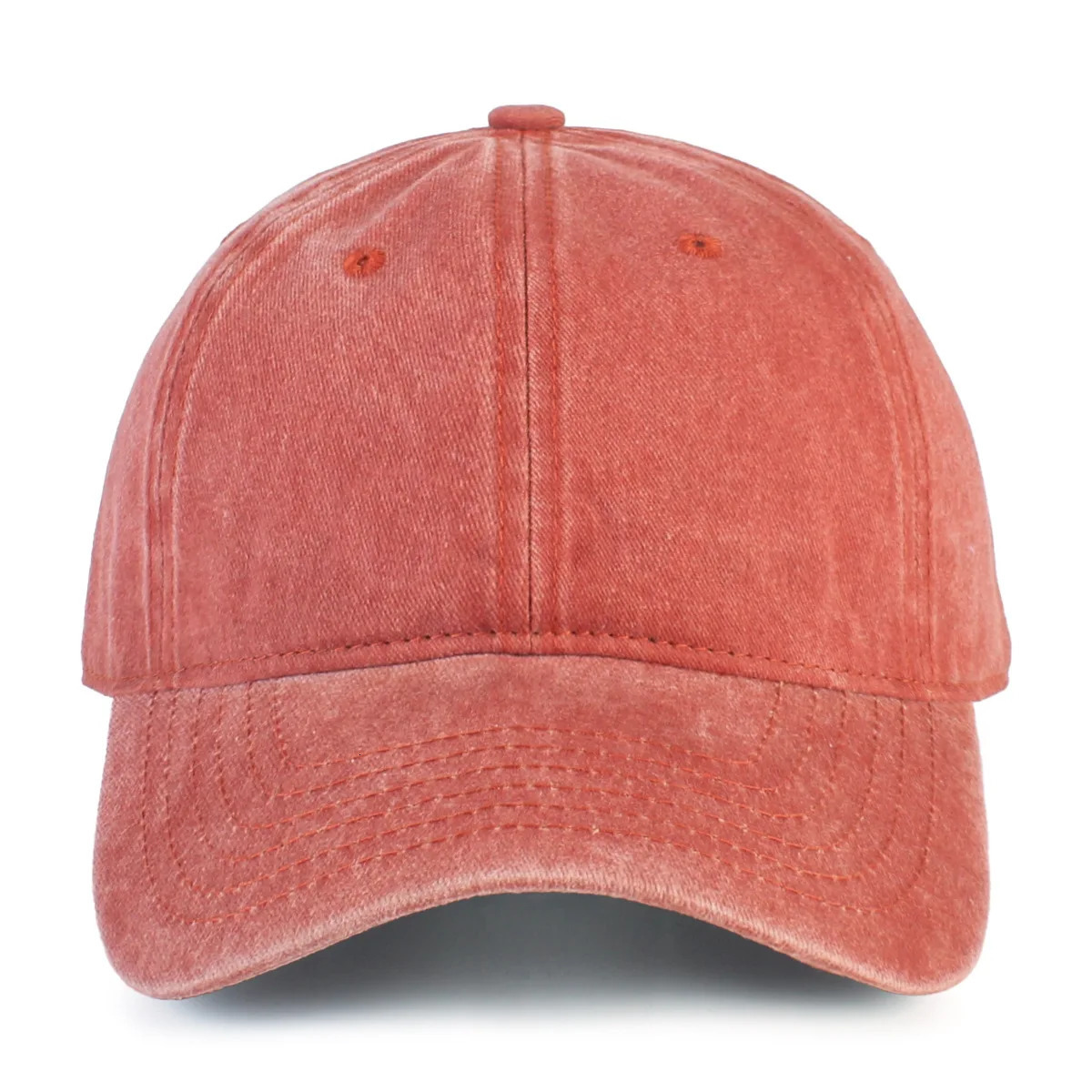 Cotton washed fabric baseball cap mens snap button retro casual dad hat adjustable truck sun shading and windproof 250311