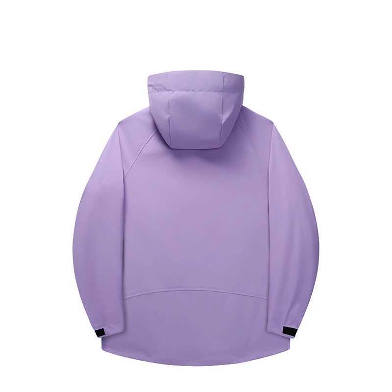 Light Purple Mens Long Sleeve Waterproof JacketFashion Casual Sweatshirt Green Yellow Black CoatT250311