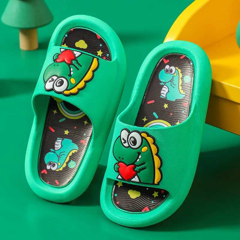 Summer Slippers Cartoon Shoes Boys Girls Children Slippers KidsCute non-slip Sandals Indoor Home Bathroom Shoes Baby Beach SandT250311