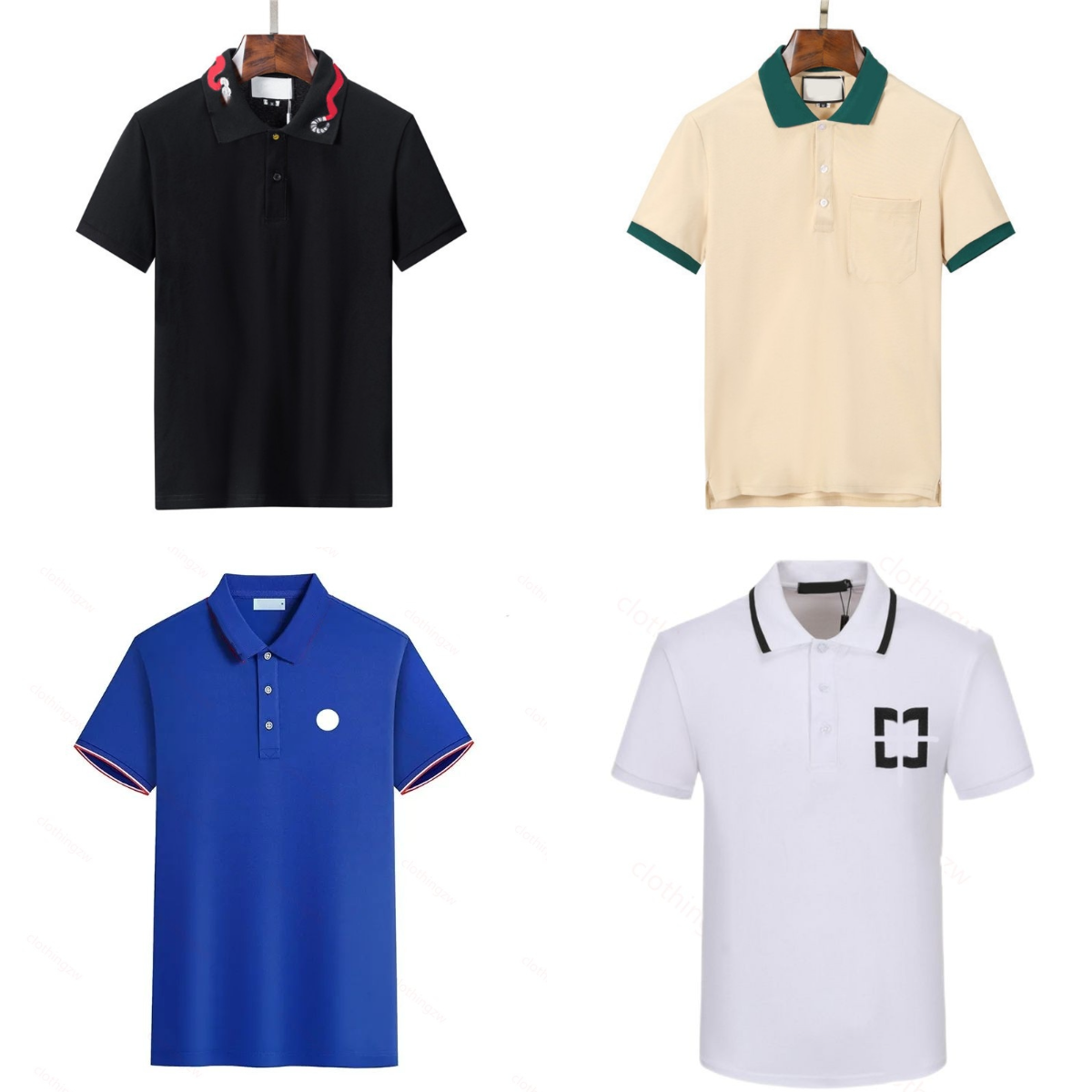 Polo Shirt Designer Mens Polco Tops Tops Liter Polos Api Api Api Alevate Long P…