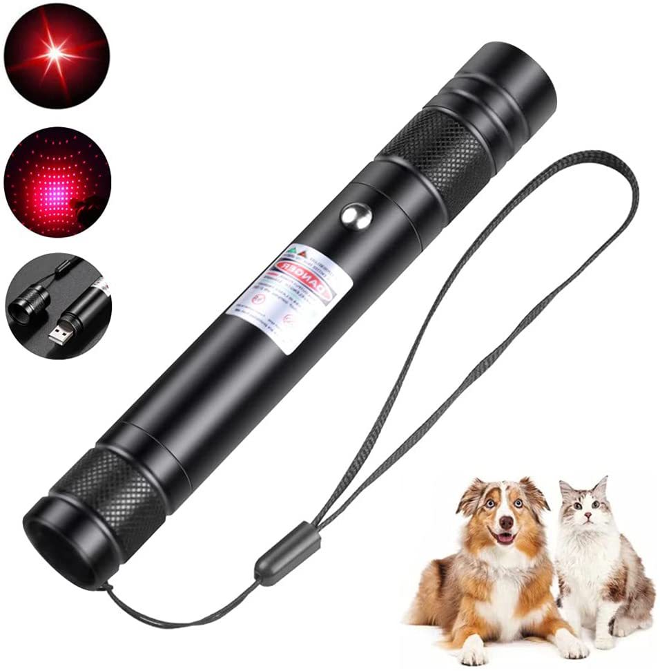 Cat Laser Toy, 1 Box USB Rechargeable Pet Interactive Toy, Multifunctional Laser Pointer for Indoor and Outdoor, Pet Supplies