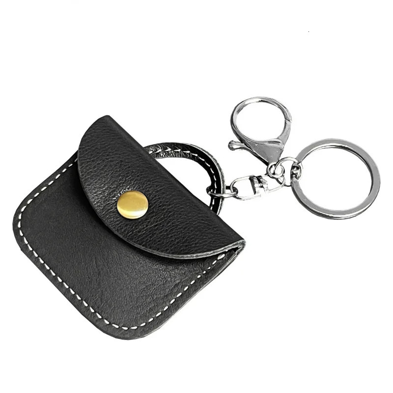trendy genuine cow leather access card handbag pendant mini cute luggage coin bag accessories 250311