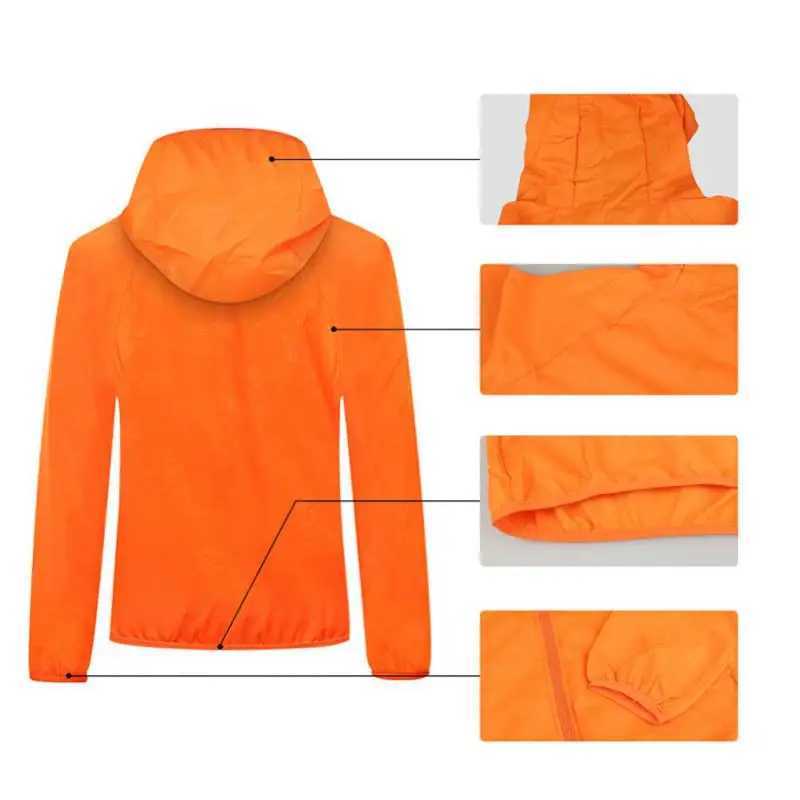 Camping Rain Coat Unisex Windbreaker Women Men Waterproof Jacket Sun Protect Clothing Trekking Fishing Rain Wind Breaker JacketT250311
