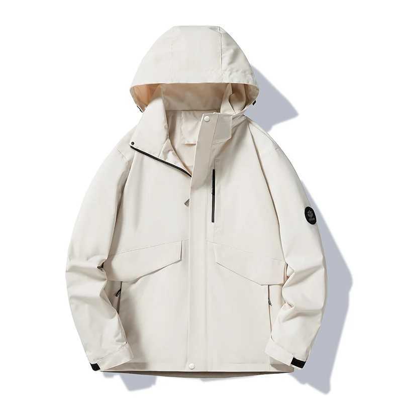 Autumn Outdoor Sports Coats Climbing Trekking Windbreaker Travel Waterproof Jackets Black Camping Hiking Jacket MenT250311