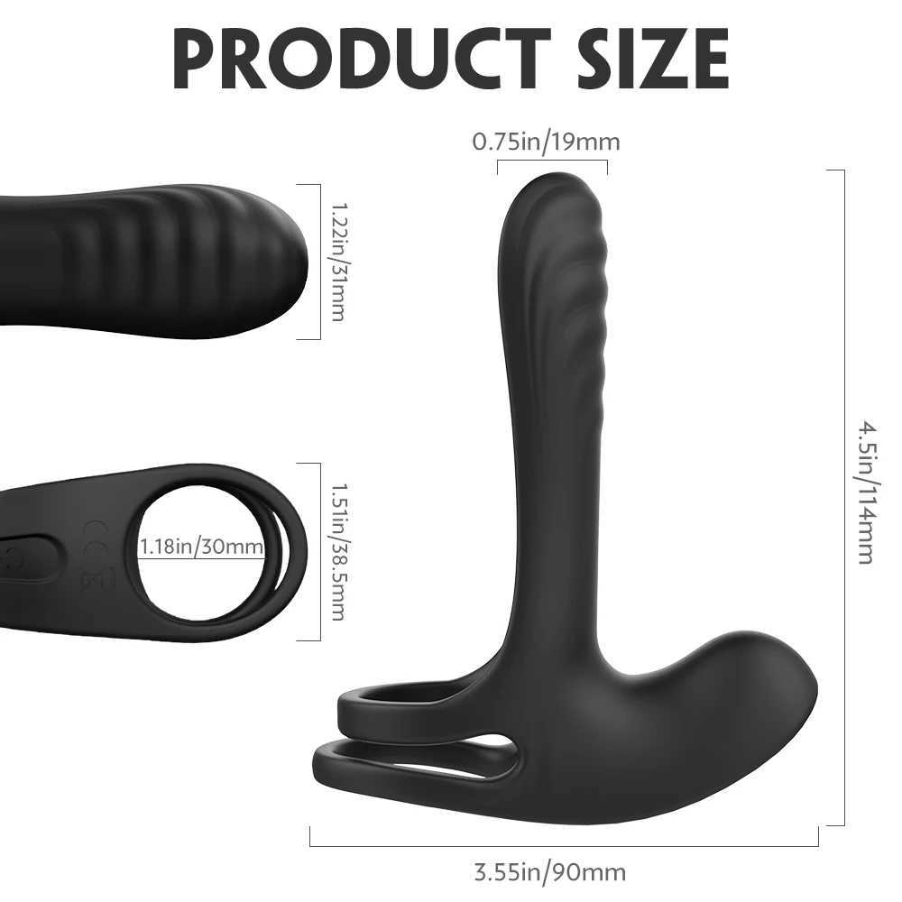 Adult sex toy medical grade silicone USB charging penis ring blackXJ250311