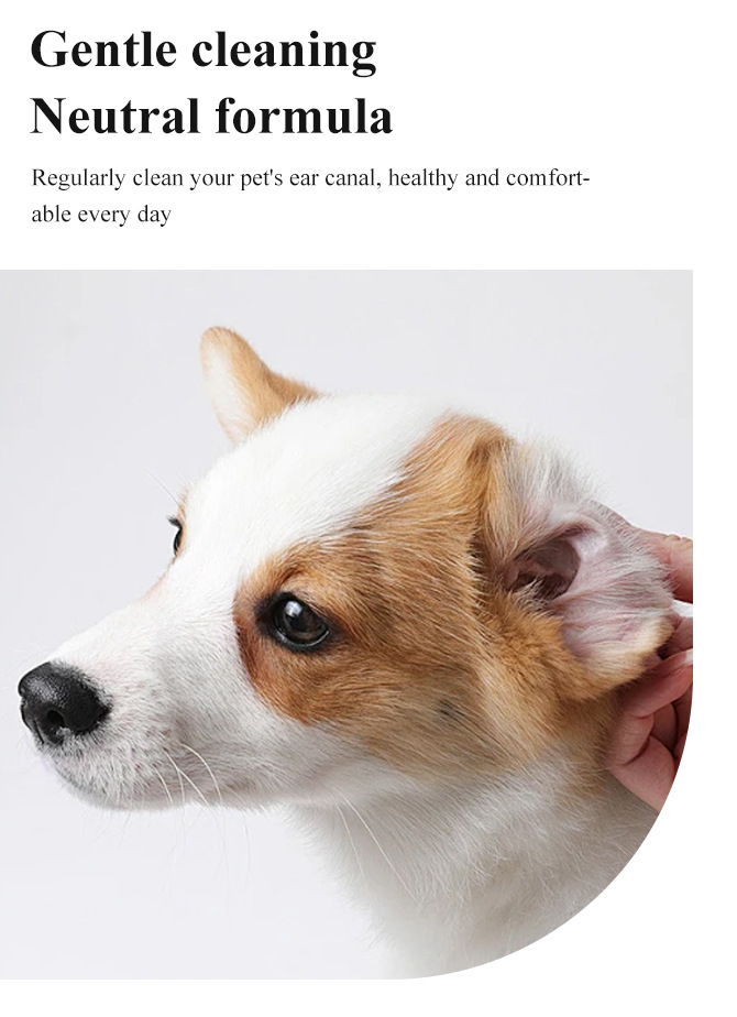 Pet ear cleaning ear drops cat and dog ear wax removal ear mite cleaning ear canal cleaning solution Cat Grooming