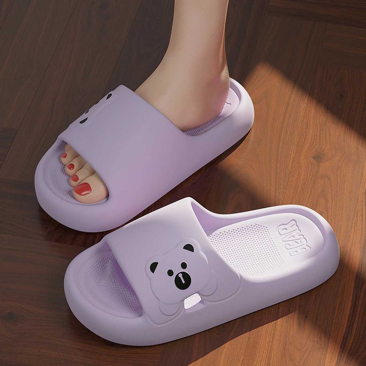 Cartoon Slippers Cloud Thick-soled Sandals 2025 New Summer Fashion Soft Bottom Fun Beach Men Slippers Womens Sandals EVA SlidesT250311