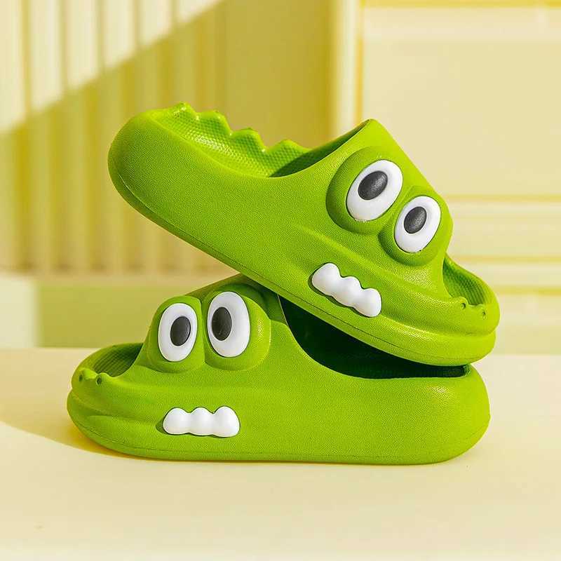 Kids Slippers Boys Girls Soft Bottom Slippers Babies Home Shoes Cartoon Pattern Children Indoor Non-slip Anti-odor Drag FootwearT250311