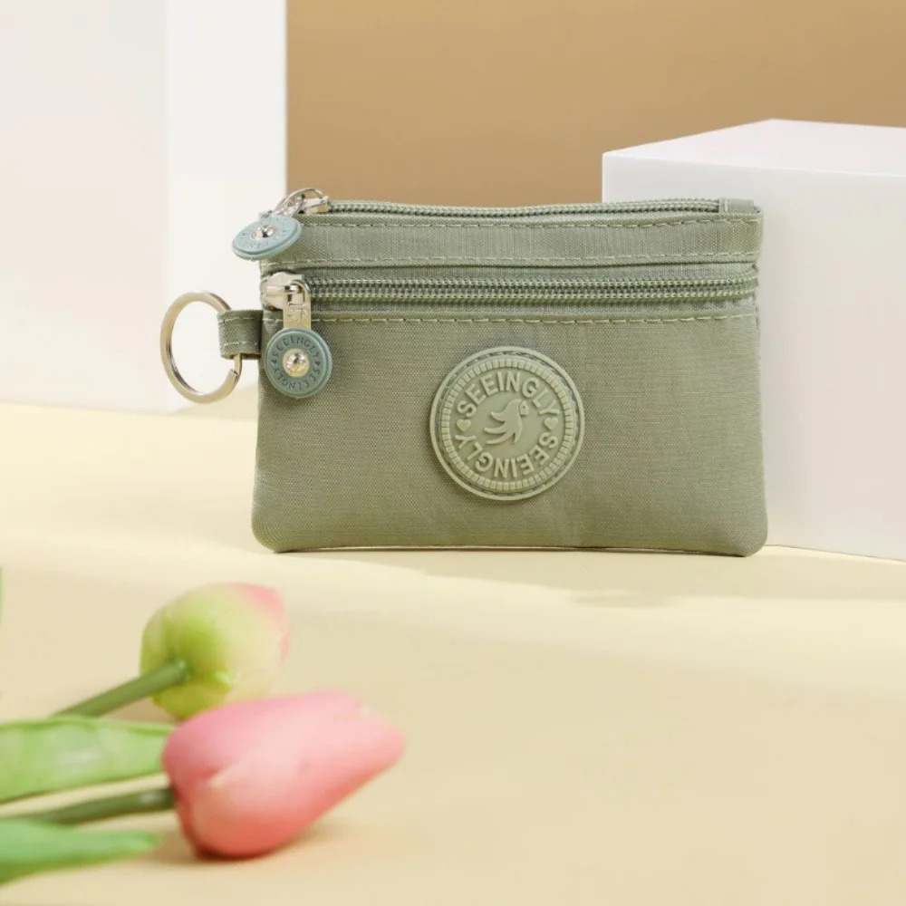 Small Solid Canvas Coin Bags Kids Money Purse Students Bus ID Credit Card Holoder Keys Earphone Pocket Storage 250311