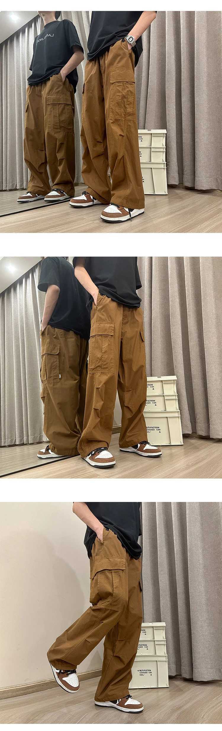 Cargo Pants Baggy Pants Man Mens Trousers Sport Big Size Mens Clothing Mens Designer Clothes Gym Sweatpants Y2k Joggers CasualT250311