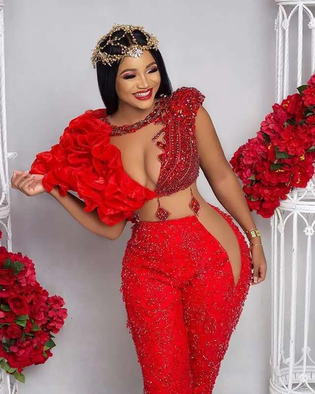 Red Action Beaded Prom Detachable Skirt, African Crystal Dress with Beaded, Evening Dress, Formal Dresses Plus Size