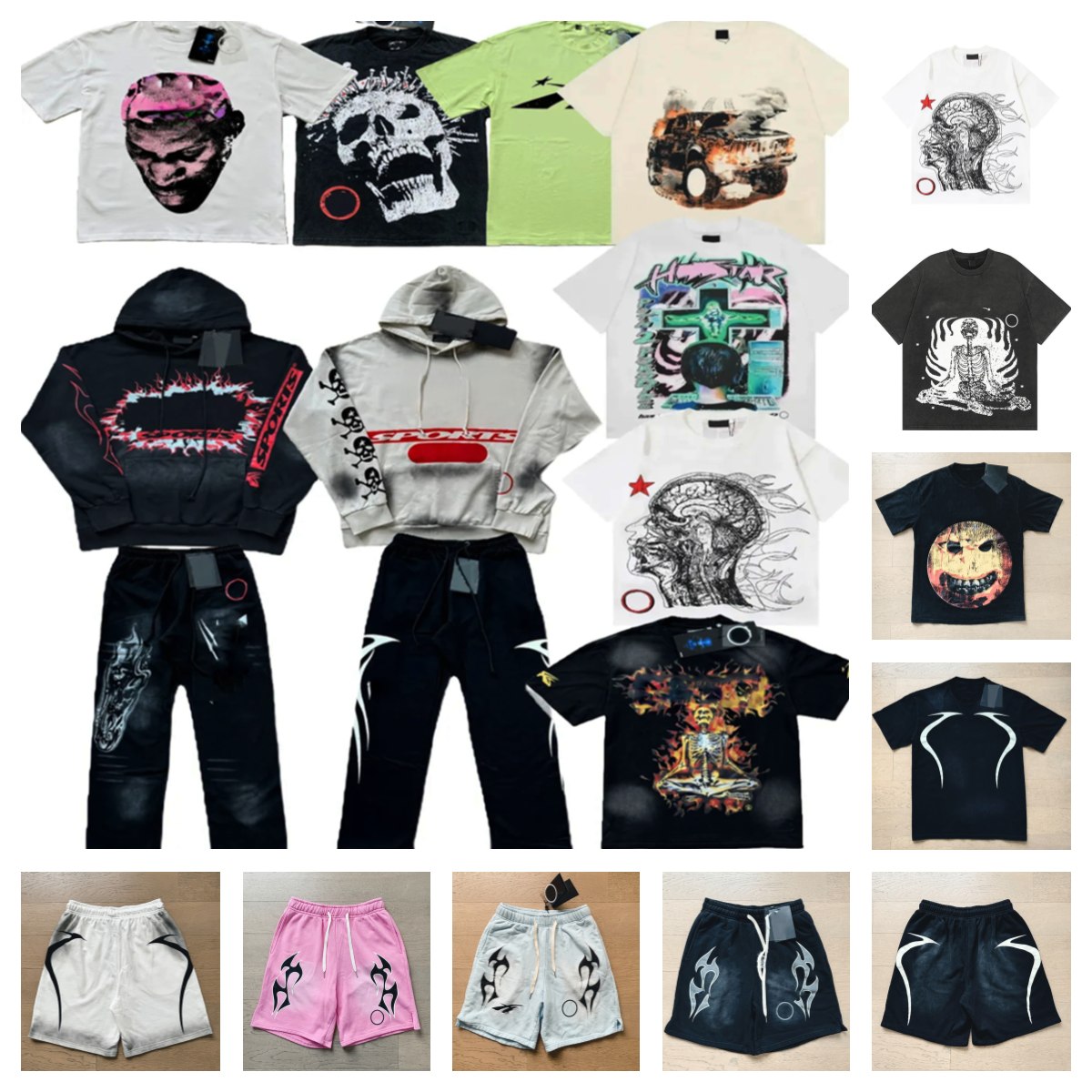 Mens designer t shirt sweatpants Tshirt cotton shirts short sleeved high street fashion leisure beach top shorts sweatpants hoodies size S-XL