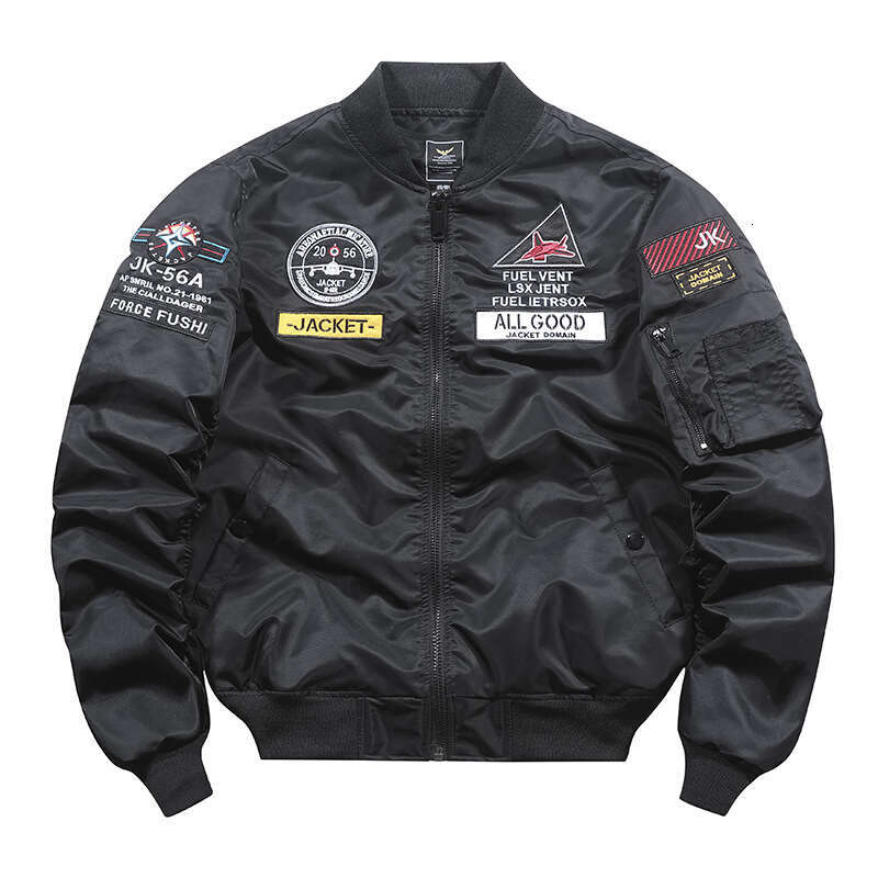 Embroidered Trendy Brand Pilot Men's Spring And Autumn Workwear Top Plus Size Motorcycle Baseball Jacket
