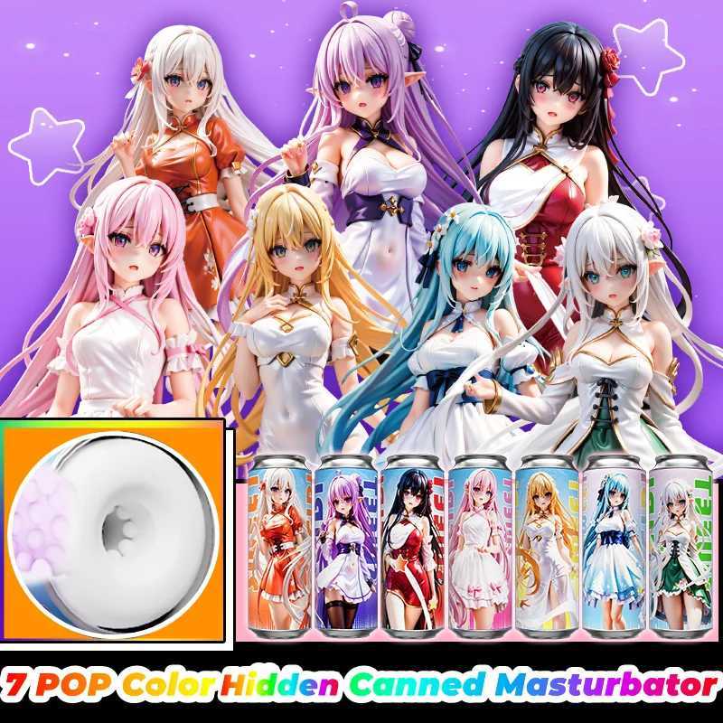 JIUAI Male Masturbators Extended Version Artificial Vaginas Anime Hidden Canned Masturbation Cup for Man Adult Sex Toys 18+XxxXJ250311