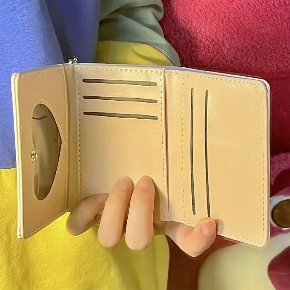 Womens Wallet Leather Card Holder Graffiti Cat Portable Coin Large Capacity Money Bag 250311