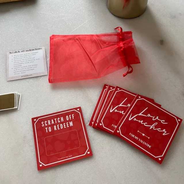 10 Scratch Cards Birthday Gift Coupons Anniversary DIY Gifts Valentines Day Tickets Love Notes Romantic Fun X250311