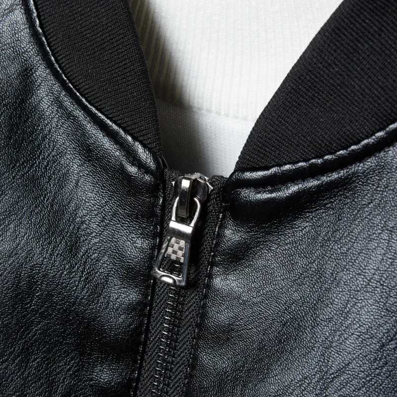 Jackets Men Brand Clothing PU Leather Jacket Men Plus Size Blazer Casual Mens Jackets Motorcycle Windbreake 5XL 6XL 7XL 8XL PlusT250311