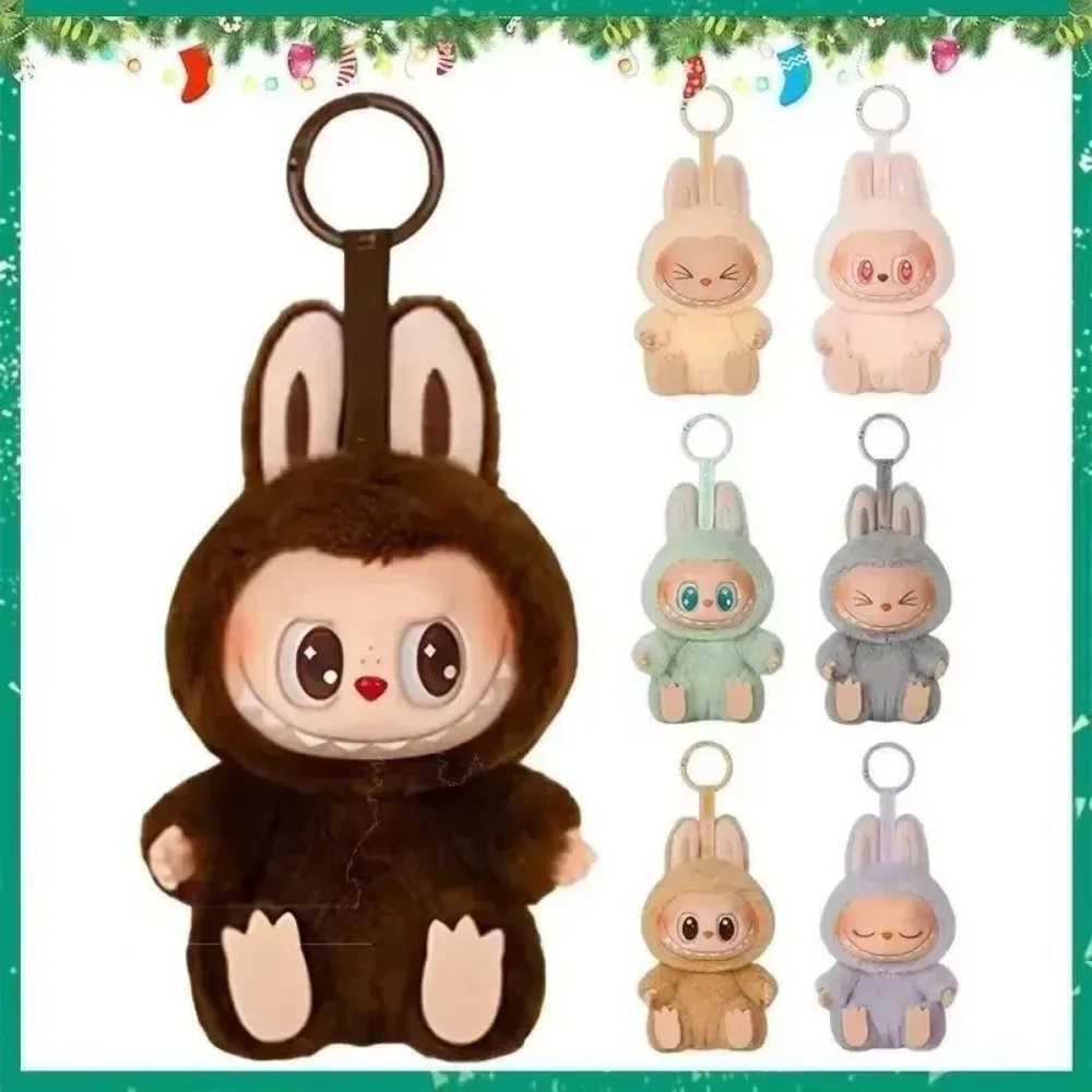 Labubu Blind Box Seat Series Anime Character Pendant Plush Model Toy Monster Clone Keychain Toy Christmas GiftC250310