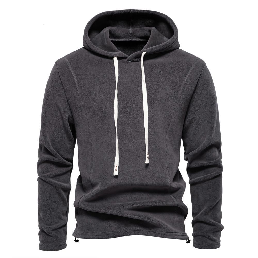 fashion Autumn And spring New Long Sleeved Hooded Trend Versatile Men's Fleece Warm Sweatshirt
